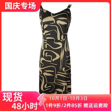 爱朴【直播专享】大码女装秋季现款2023胖mm显瘦法式印花连衣裙图片