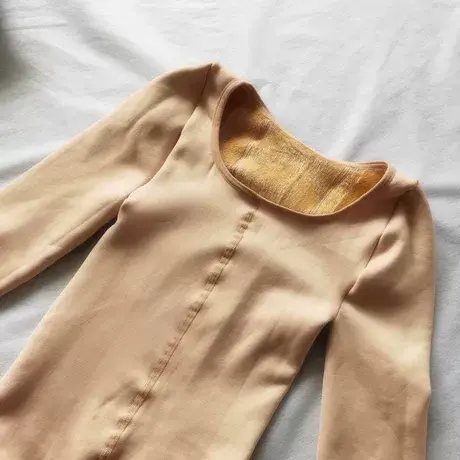 秋冬女士肤色连体衣成人全身衣加绒加厚保暖塑身美体衣紧身衣连袜商品大图