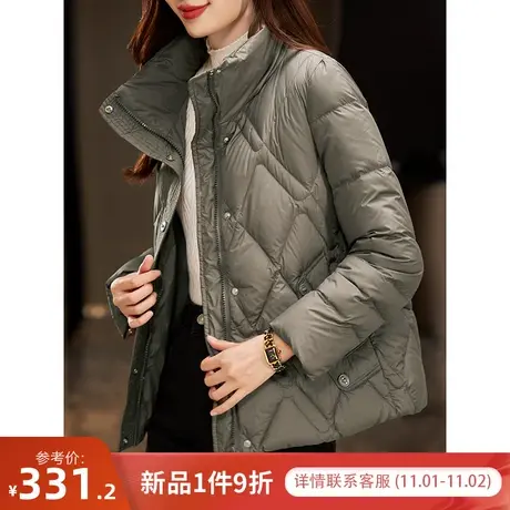 宝诗黎【新品价368元】白鸭绒保暖短款羽绒服WR6020商品大图