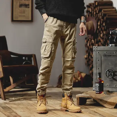 户外工装裤大码休闲裤男款百搭潮流男裤子休闲裤裤子男款战术裤商品大图