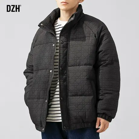 男生黑色棉袄男冬季加厚潮牌2023新款美式街头棉服外套冬装面包服商品大图