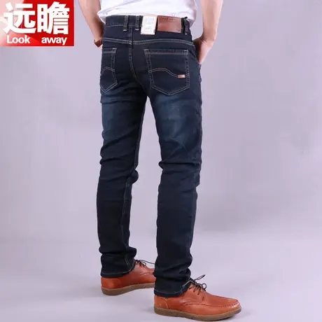 春季男士牛仔裤男宽松休闲男装青年长裤直筒大码男裤春秋弹力裤子商品大图