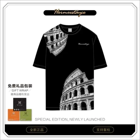 Hormoestayce哈慕哲夏季潮流t恤罗马庄园商品大图
