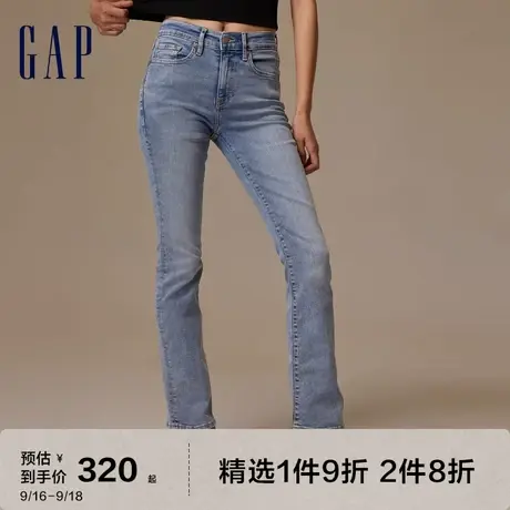Gap女装秋季2023新款复古宽松喇叭裤牛仔裤739158潮流时尚长裤图片