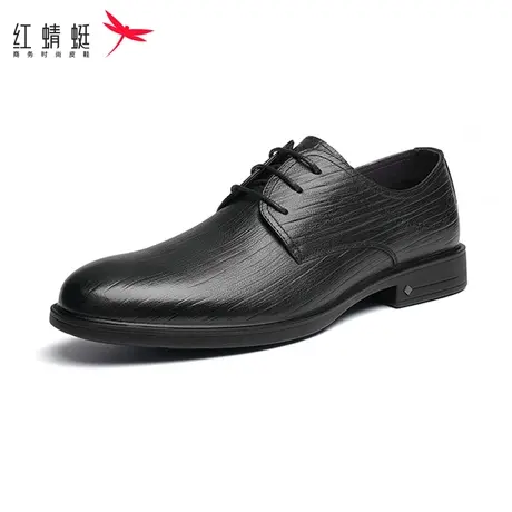 红蜻蜓男鞋2023春季新款商务正装皮鞋男士牛皮革潮休闲结婚德比鞋图片