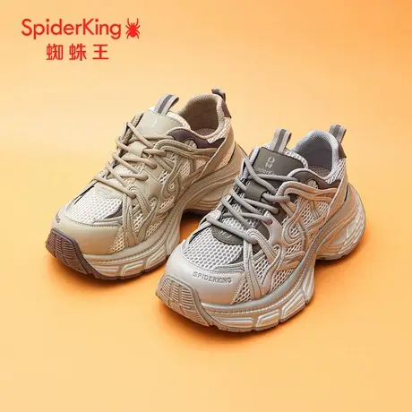 SPIDER KING/蜘蛛王正品老爹鞋女2025秋新款网面休闲增高厚底百搭商品大图