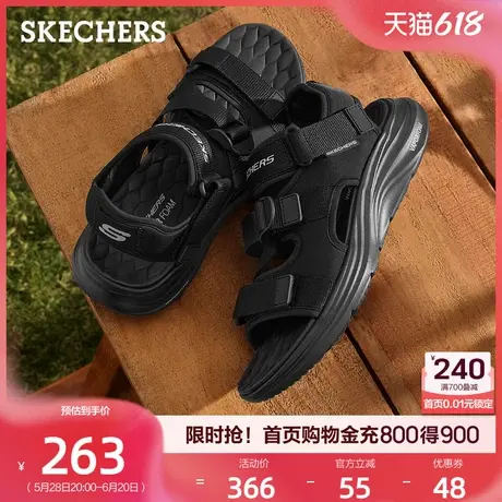 Skechers斯凯奇凉鞋潮流时尚沙滩鞋轻便舒适拖鞋男鞋2025夏季新款商品大图
