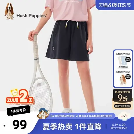 暇步士童装女童短裤夏季新款女大童休闲三分裤儿童宽松薄裤子商品大图