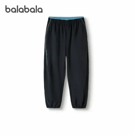 巴拉巴拉【商场同款】童装儿童裤子2025夏长裤男童弹力速干束脚裤商品大图