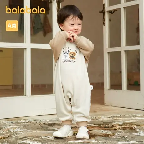 巴拉巴拉新生宝宝衣服婴儿秋装连体衣秋款长袖包屁衣商品大图