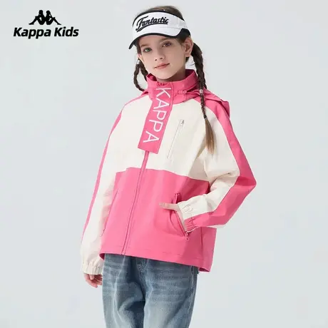 kappa背靠背女童外套春秋款2025新款洋气薄款潮童装时髦防风外套商品大图
