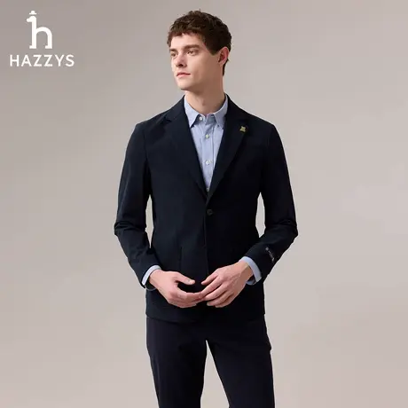 【商场同款】HAZZYS哈吉斯2025秋季新品男休闲西服灯芯绒外套上衣商品大图