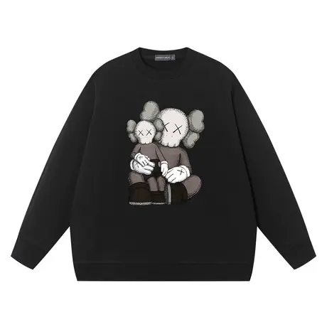 复古潮牌芝麻街联盟周边连帽衫纯棉圆领春秋外衣外套潮牌秋冬卫衣商品大图