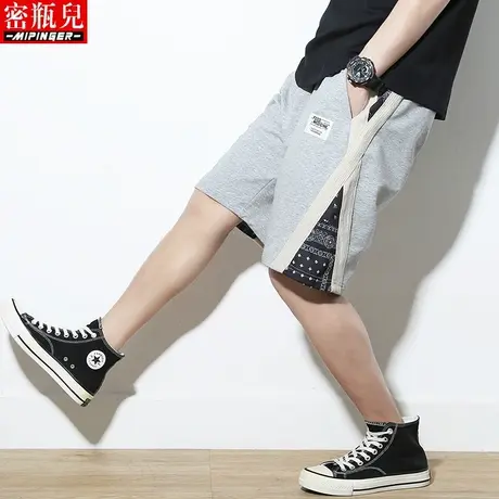 密瓶儿夏季男士短裤五分裤裤子宽松休闲运动直筒薄款青少年男裤潮商品大图