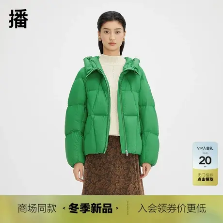 播90绒轻薄羽绒服女商场同款冬新款短款面包服外套BDQ4RD0958商品大图