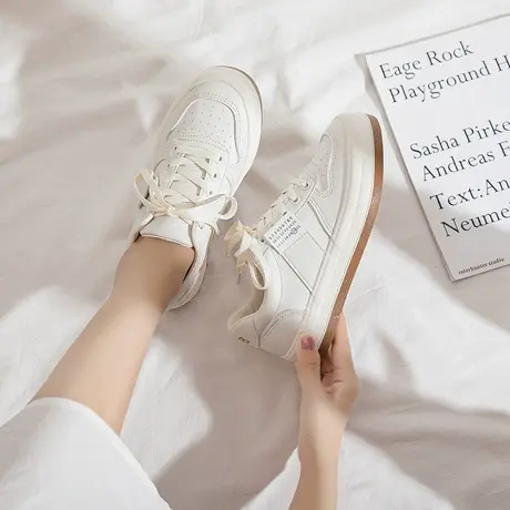小白鞋女2021冬季新款百搭休闲ulzzang学生原宿风ins潮板鞋布鞋女图片