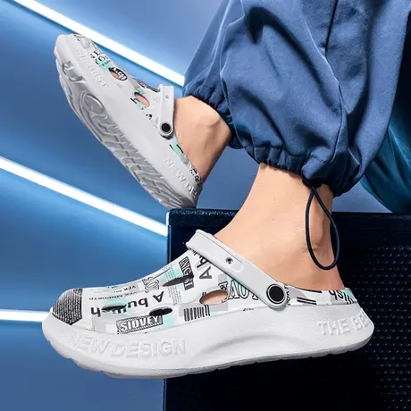 男士雨鞋夏季钓鱼水鞋踩屎感厨房防滑胶鞋户外涉水鞋防水鞋子男款商品大图