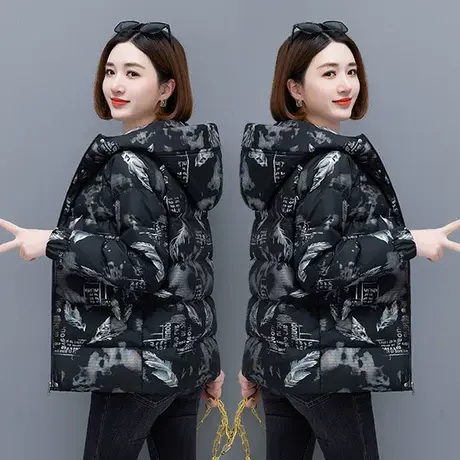 棉衣女短款冬季2022新款女士小个子棉袄冬装时尚洋气羽绒棉服2023图片