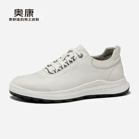 奥康男鞋秋季新款低帮时尚休闲鞋男士系带舒适鞋日常穿搭鞋商品大图