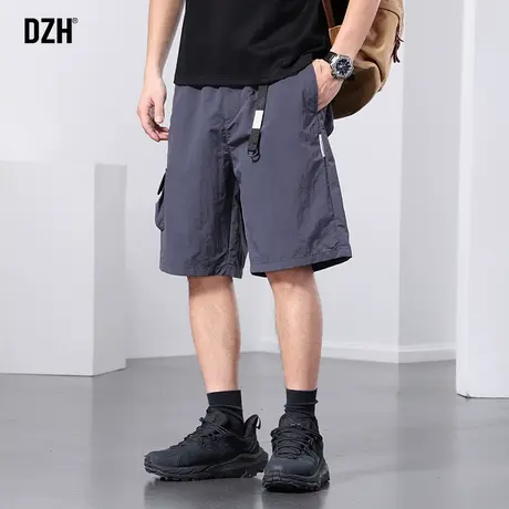 男士工装冰丝短裤男款夏季薄款美式潮牌裤子2023年新款休闲五分裤商品大图