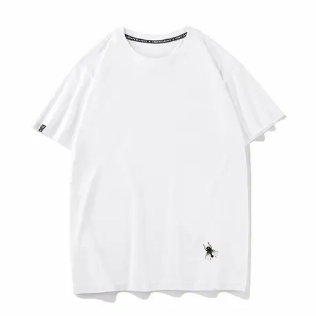 秀洛一只蝇恶搞苍蝇图案衣服半袖一直赢谐音文字短袖T恤男女上衣商品大图