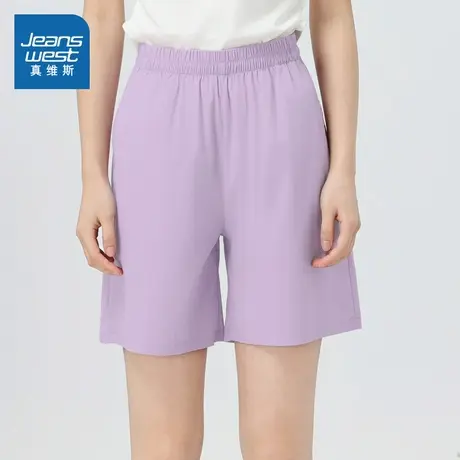 SA真维斯女装 2025夏季新款女款韩式清纯风多色可选时尚女士短裤商品大图
