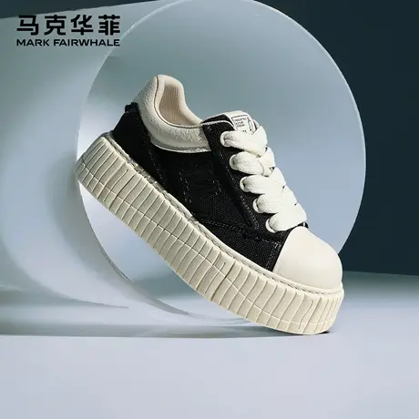 马克华菲男鞋2025年夏季新款时尚百搭休闲鞋厚底增高舒适低帮板鞋商品大图