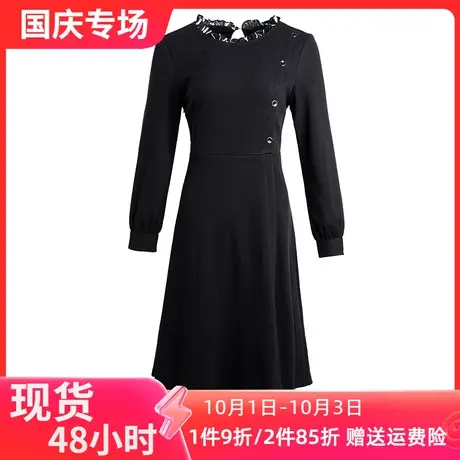 爱朴【直播专享】2023秋冬新款胖mm连衣裙显瘦遮肉假两件打底裙子商品大图