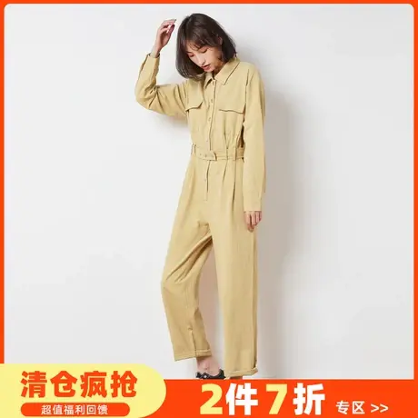 唐狮春夏新款女休闲裤连体裤宽松阔腿显高时髦套装连体衣网红款潮图片