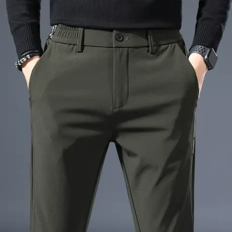 春季男裤上班工作商务西裤子男士休闲长裤直筒宽松潮流百搭春秋款商品大图