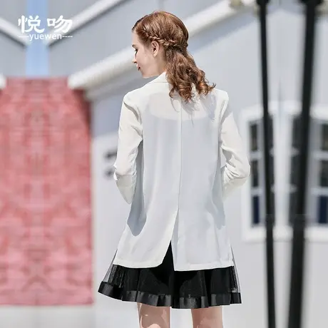 中长款雪纺小西装外套女薄2023夏季韩版宽松防晒开衫外搭休闲西服图片