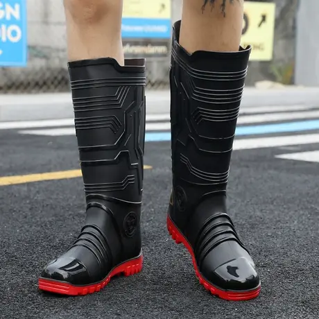 2023新款雨鞋外出男款防滑雨靴洗车雨天专用长筒耐磨钓鱼厚底爆款商品大图