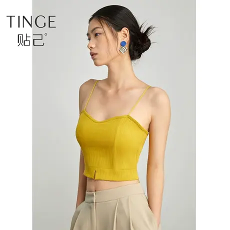 TINGE带胸垫西装内搭小吊带背心女夏季薄款打底抹胸外穿美背上衣图片