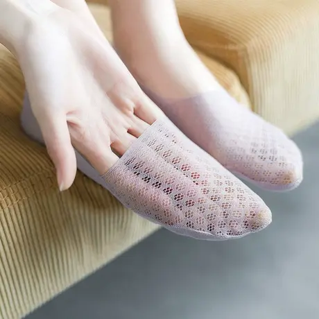 袜子女短袜浅口女士船袜防滑硅胶不掉跟夏季薄款穿袜棉底隐形夏天商品大图