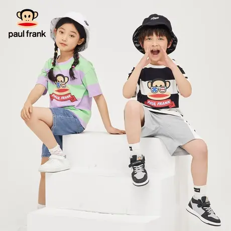 大嘴猴男女童短袖t恤夏季新款儿童夏装薄款半袖纯棉中大童上衣潮T商品大图