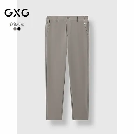 GXG男装 小刺绣修身合体西裤男商务休闲裤通勤裤子 2025春季新品图片