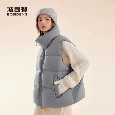 波司登2025新款羽绒服女时尚休闲氧气系列立领简约马甲百搭保暖图片