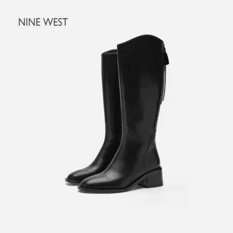 Nine West/玖熙厚底骑士靴女2025秋冬季新款百搭长筒靴中跟时装靴商品大图