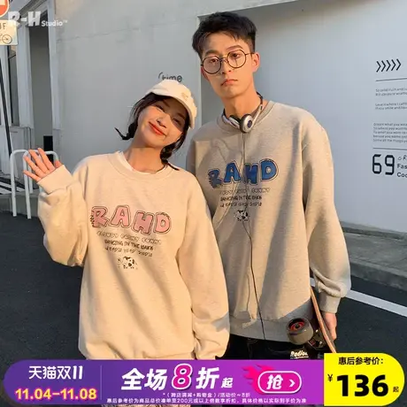 Radiohead情侣卫衣宽松时尚套头衫2021新款秋冬圆领上衣内搭流行图片