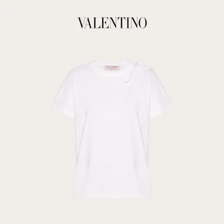 【季末优惠】华伦天奴VALENTINO女士棉质T恤商品大图