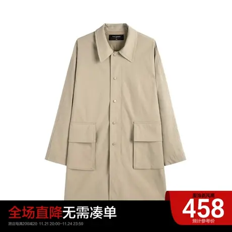 太平鸟男装奥莱 时尚韩版风衣图片