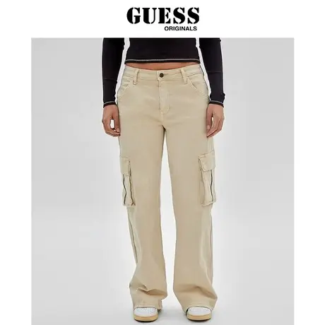 【38上新季】GUESS Originals 款女美式复古高腰工装牛仔裤商品大图