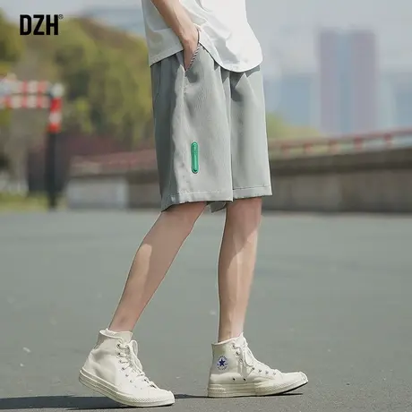 男士冰丝5分短裤男夏季薄款速干运动裤沙滩裤2023新款直筒五分裤商品大图