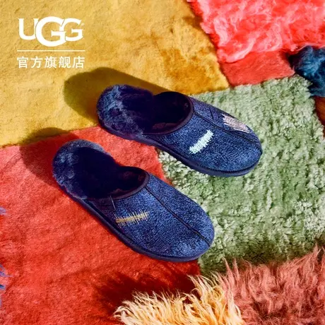 UGG x The Elder Statesman 冬季新款男女合作款包头拖 1159930商品大图