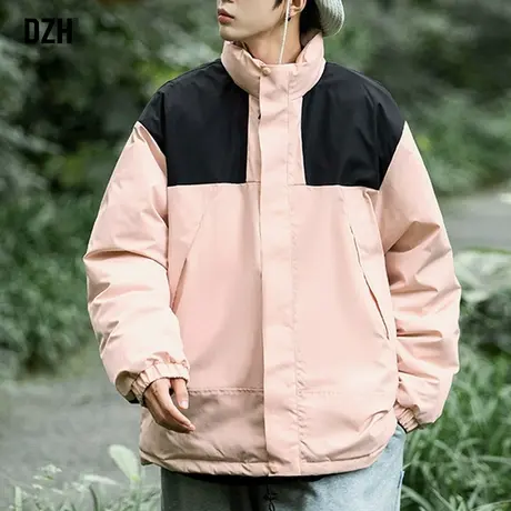 男士冲锋衣棉服男款冬季加厚保暖棉衣外套2024新款冬装高级感棉袄图片