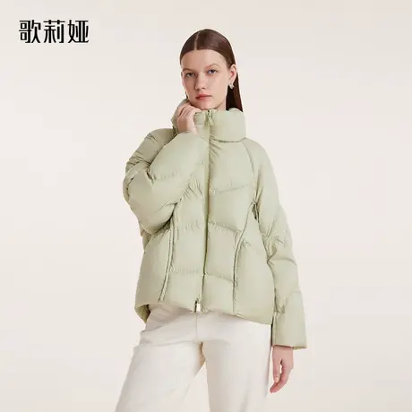 歌莉娅冬季新品短款泡芙羽绒服鹅绒服1BNL8B0B0商品大图