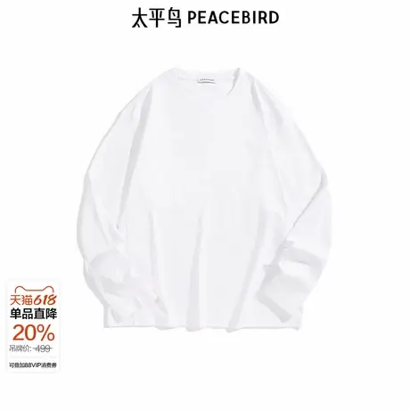 【商场同款】太平鸟男装T恤25春夏新款重磅宽松短袖潮 B1CPF1226图片