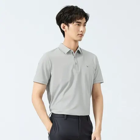 柒牌polo衫男短袖夏季新款商务休闲百搭翻领新疆棉保罗衫凉感T恤图片