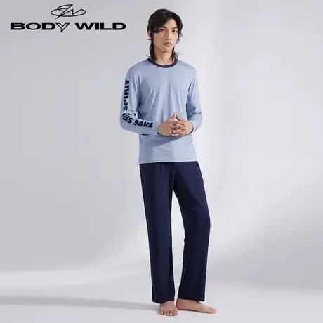 BODYWILD长睡裤家居裤长裤裤子男士居家春秋冬季莫代尔ZBN42WK1A商品大图