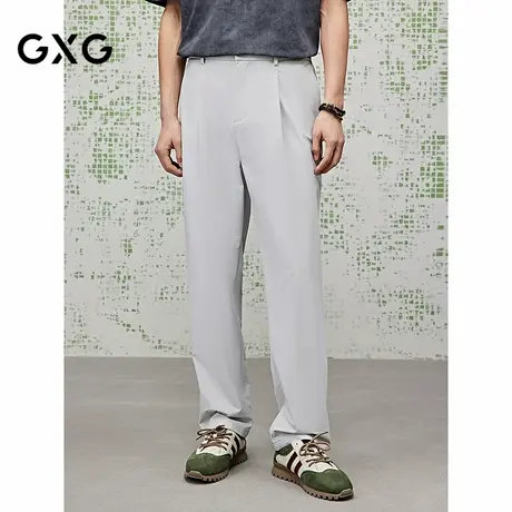 [商场同款]GXG男装 宽松锥形西裤轻薄休闲裤25夏新品G25X022051商品大图